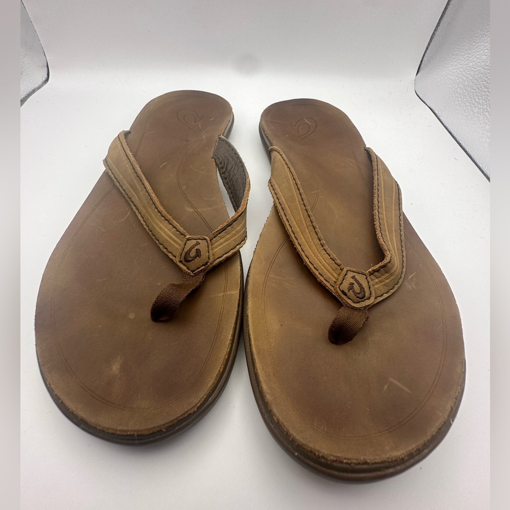 Women Olukai Aukai Brown Sandals - Picture 3 of 4